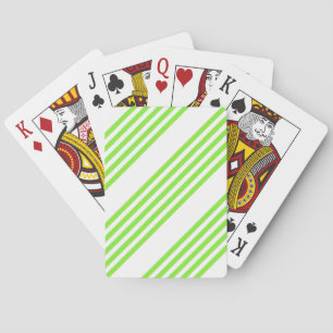 Grisgrönt och vitt fem rand mönster casinokort