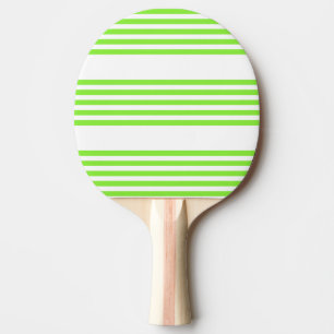 Grisgrönt och vitt fem rand mönster pingisracket