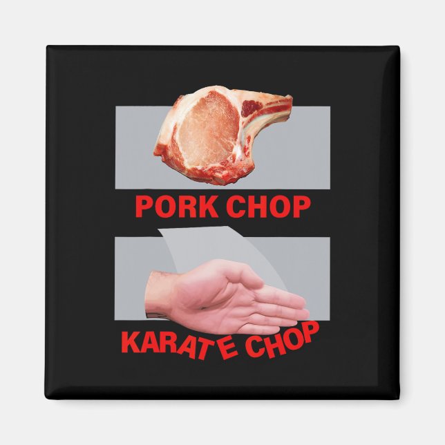Grisklyv Karatehugg Hand Märtyr  Magnet (Framsidan)