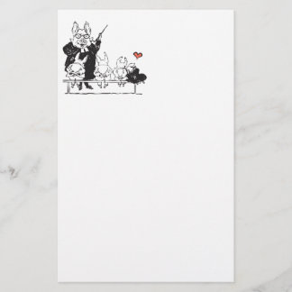 grislärare med studenter brevpapper