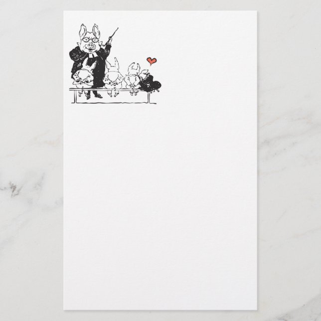 grislärare med studenter brevpapper (Framsida)