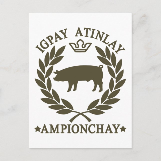 Grislatin Vykort (Framsida)