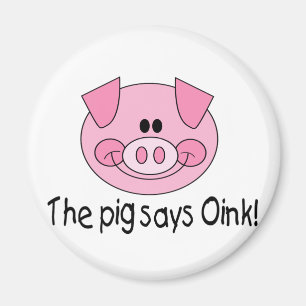 Grisnågot att säga Oink Magnet