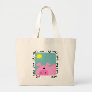 Grisnågot att sägaOink Tshirts och gåvor Jumbo Tygkasse