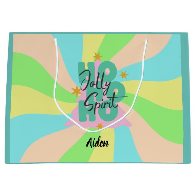 Grissäcken färg vid mönster barn namn Helgdag (Framsidan)