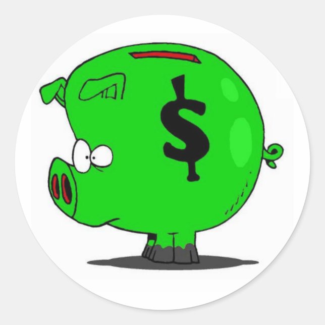 Grissamling Runt Klistermärke (Framsida)