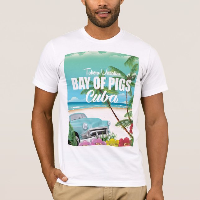 Grisslornas vik, Kuba strand semestern poster T Shirt (Framsida)