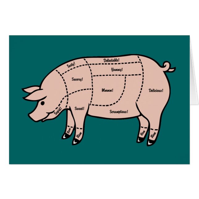 Grissnitt Hälsningskort (Framsidan Horizontal)