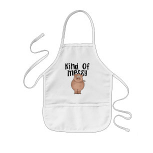 Grissort av smutsiga TShirts och gåvor Barnförkläde