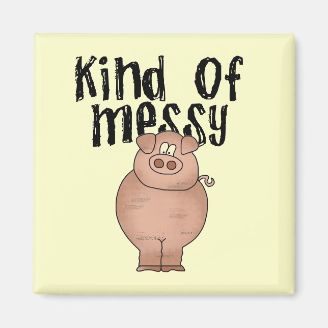 Grissort av smutsiga TShirts och gåvor Magnet (Framsidan)