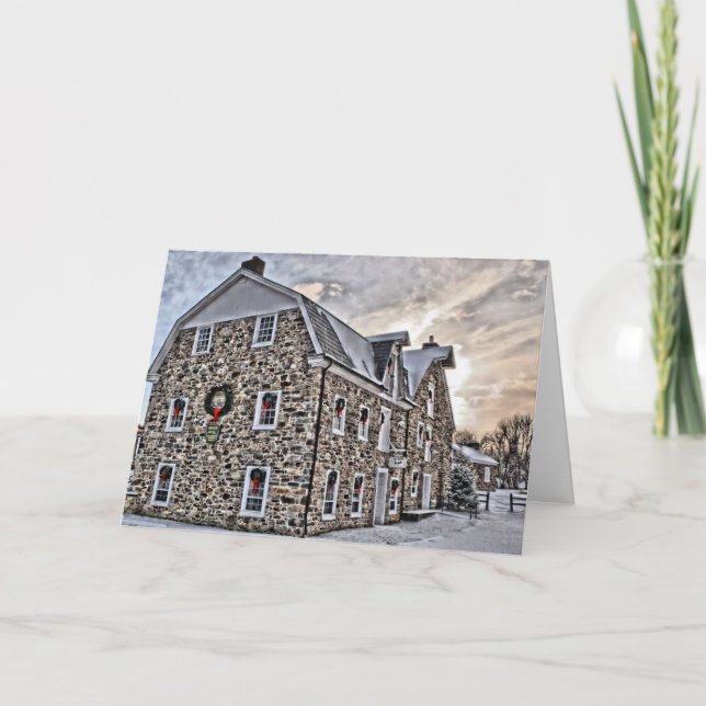 Grist Mill-julkort Helgkort (Framsida)