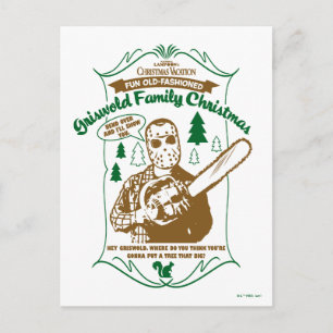 Griswold-familjens julkedjegrafik vykort