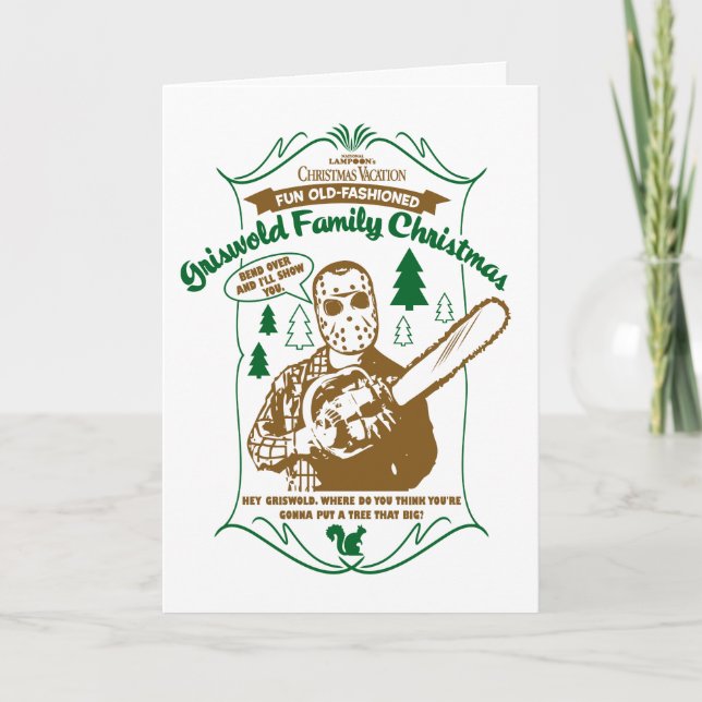 Griswold Family Julkedja Grafik Kort (Framsida)