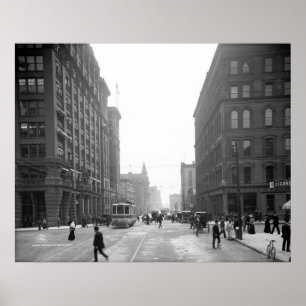 Griswold gata, Detroit: 1906 Poster