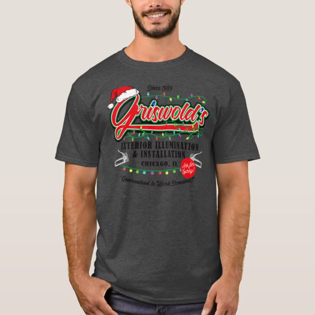 Griswold Illumination Christmas Vacation 89 family T Shirt (Framsida)
