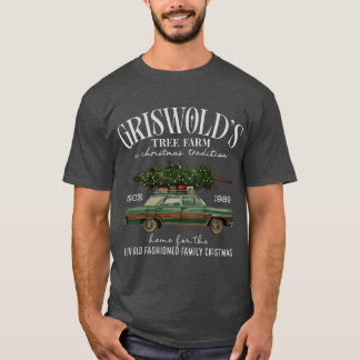 Griswold Julgranodling Farm Kul Gammaldags Familj T Shirt