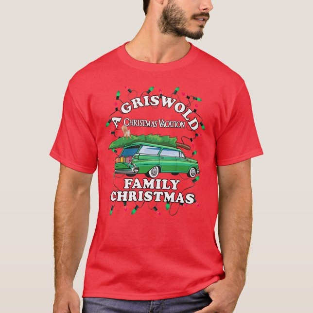 Griswold julledighet retro t shirt (Framsida)