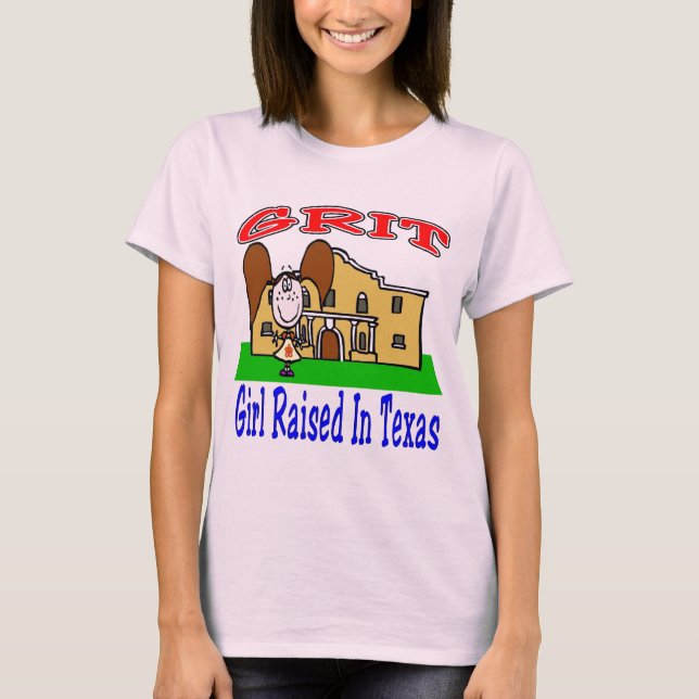 GRIT-Girl, uppsökt i Texas Tee (Framsida)