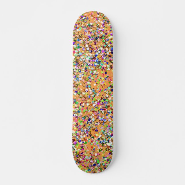 Grit Glitter Mode Multifärgad Painting #2 Skateboard Bräda 20,5 Cm (Framsida)