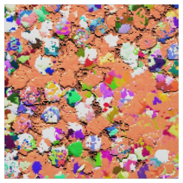 Grit Glitter Mode Multifärgad Painting #5 Tyg (Provkarta)