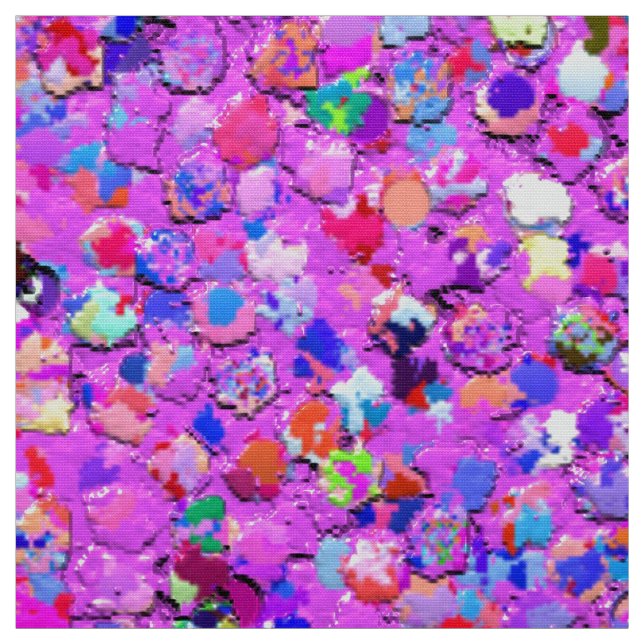 Grit Glitter Mode Multifärgad Painting #8 Tyg (Provkarta)
