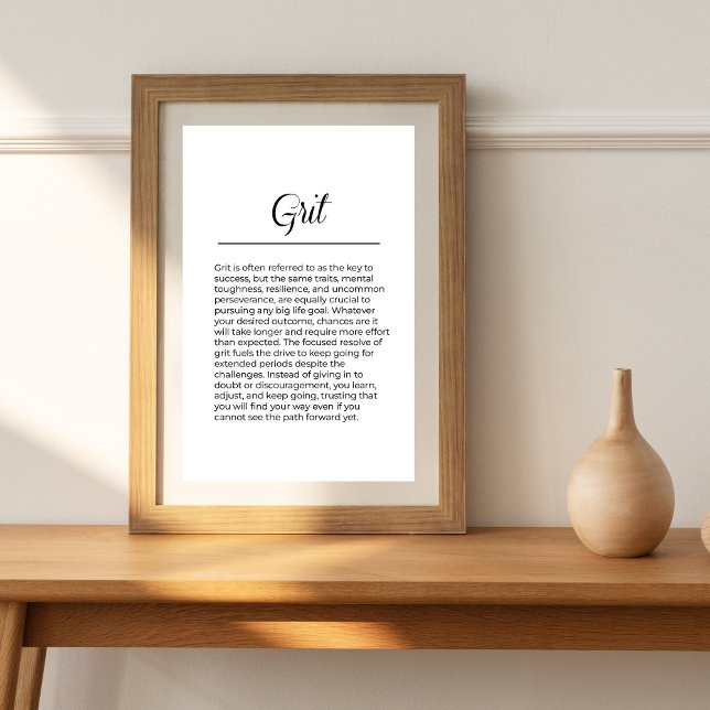 GRIT inspirationell upplyftning Poster (Skapare uppladdad)