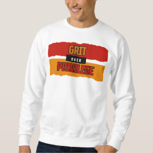 Grit over Privilege™ Byggde bryta berättarrösten Lång Ärmad Tröja