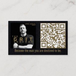 GRIT Podcast Inbjudan-kort Visitkort
