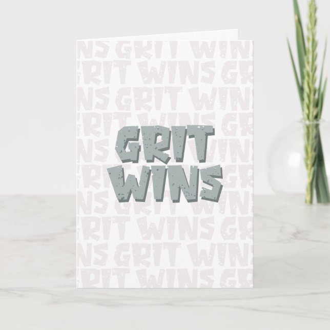 Grit Wins Nurse Studenten Firande Kort (Framsida)