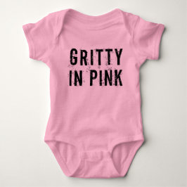 Gritty in Rosa - Baby Jersey Bodykostym (Rosa) T Shirt