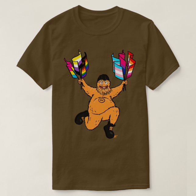 Gritty Pride T Shirt (Design framsida)