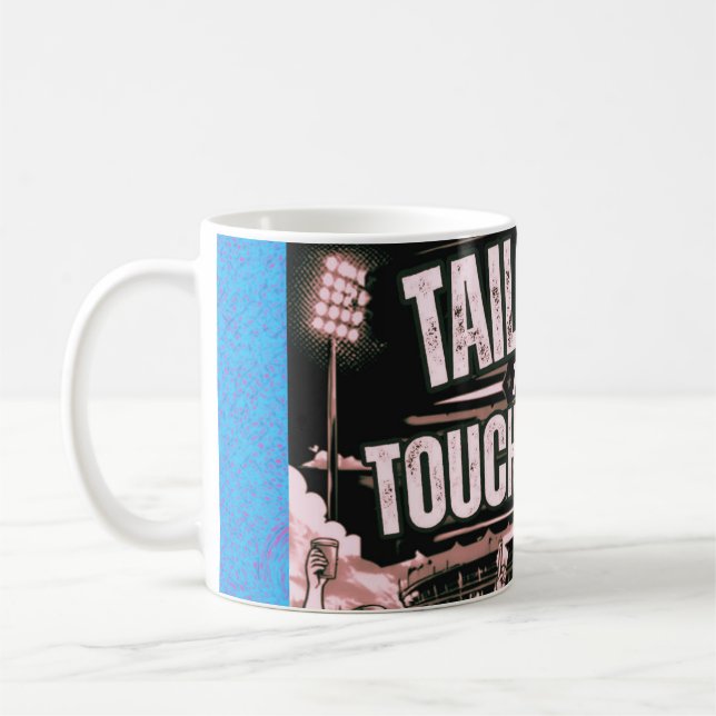 Gritty Tailgates och Touchdowns Retro Sportmugg Kaffemugg (Vänster)