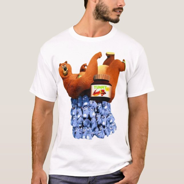GRIZY OCH LEMMINGS FUNNY KIDS GIFT TECKNAD T SHIRT (Framsida)