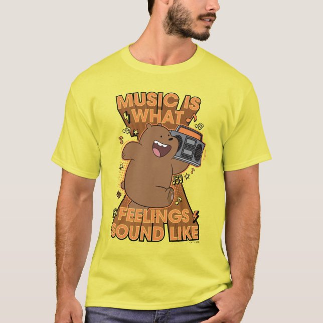 Grizz - Musik är det som känns Ljud som T Shirt (Framsida)