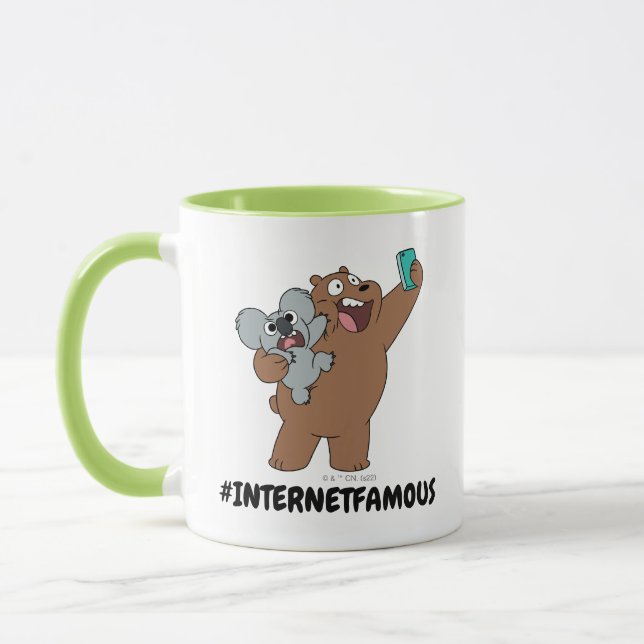 Grizz & Nom Nom - #InternetFamous Mugg (Vänster)