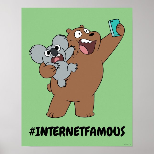 Grizz & Nom Nom - #InternetFamous Poster (Framsidan)