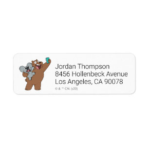 Grizz & Nom Nom - #InternetFamous Returadress Etikett