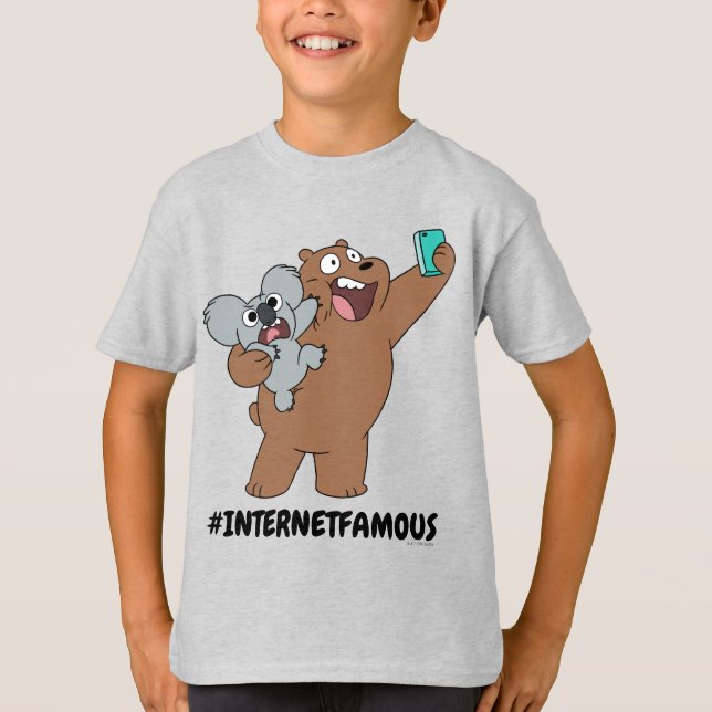 Grizz & Nom Nom - #InternetFamous T Shirt (Framsida)
