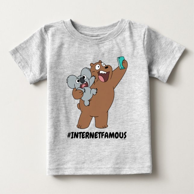 Grizz & Nom Nom - #InternetFamous T Shirt (Framsida)