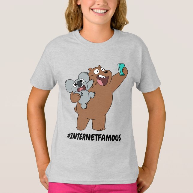 Grizz & Nom Nom - #InternetFamous T Shirt (Framsida)