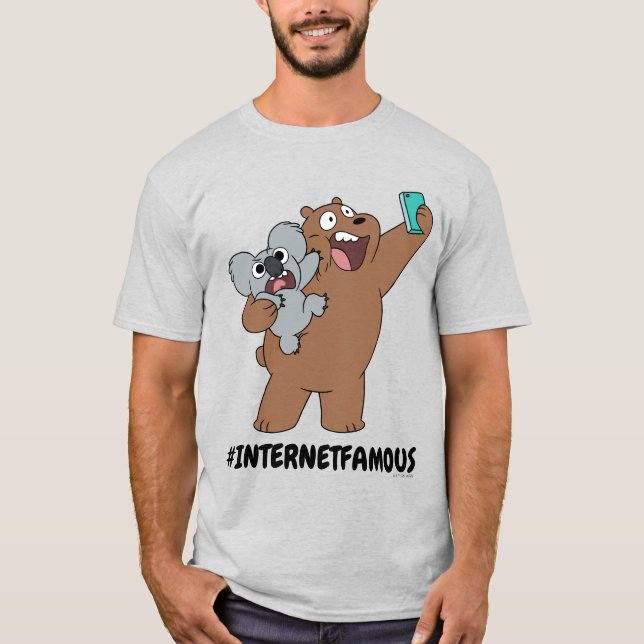 Grizz & Nom Nom - #InternetFamous T Shirt (Framsida)