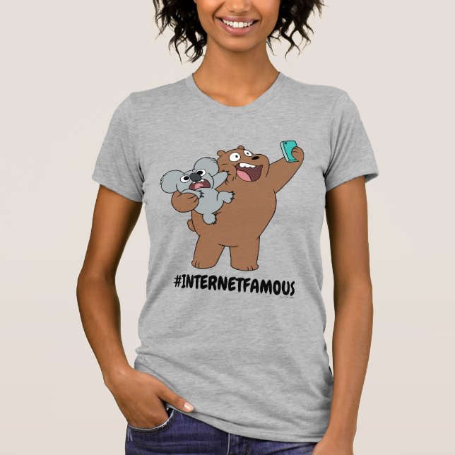 Grizz & Nom Nom - #InternetFamous T Shirt (Framsida)