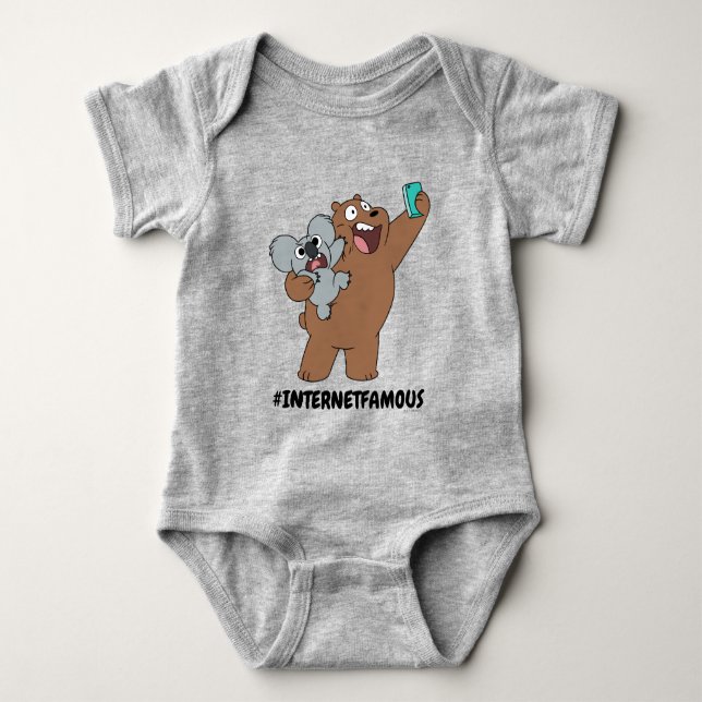 Grizz & Nom Nom - #InternetFamous T Shirt (Framsida)