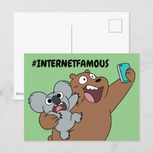 Grizz & Nom Nom - #InternetFamous Vykort