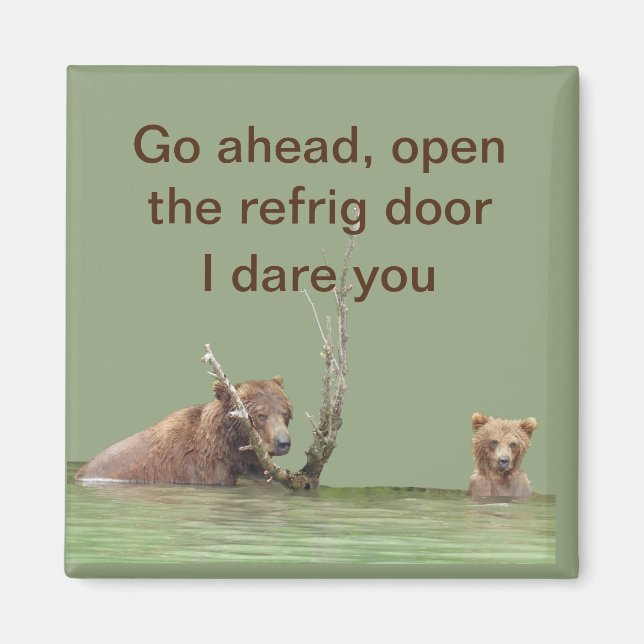 grizzbjörnmagnet magnet (Framsidan)