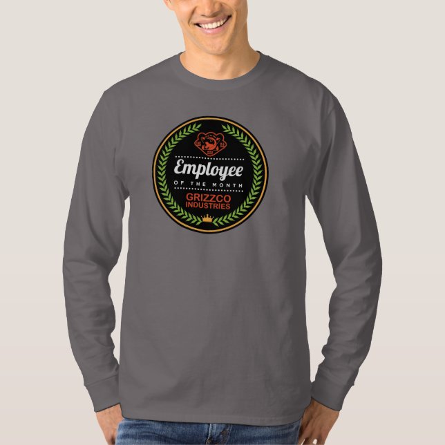 Grizzco branschanställd av månaden t shirt (Framsida)