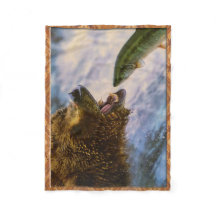 Grizzia Bear Catch Steelhead Salmon