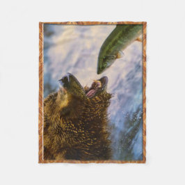 Grizzia Bear Catch Steelhead Salmon Fleecefilt