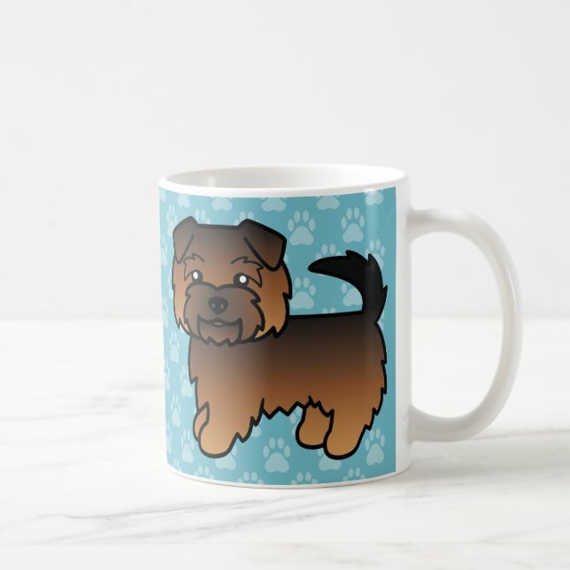 Grizzle Norfolk Terrier Kaffemugg (Höger)
