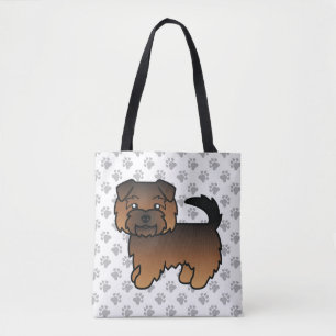 Grizzle Norfolk Terrier Tecknad Hund & Tassar Tygkasse